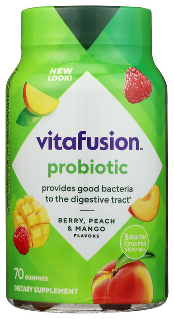 Vitafusion Probiotic Gummies | 5 Billion CFU | 70 Adult Gummy Vitamins