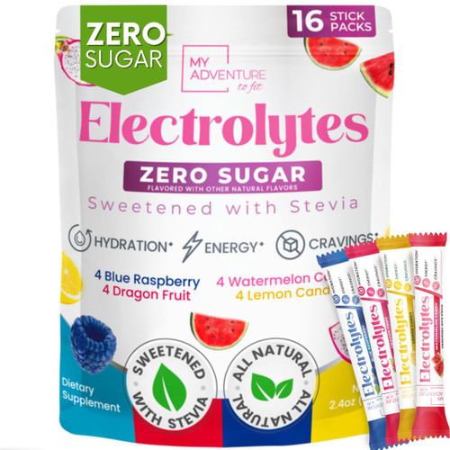 Electrolytes Powder Packets Variety Pack – Sugar Free Hydration Drink Mix
