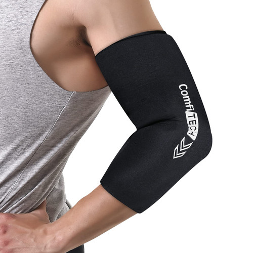 ComfiTECH Elbow Ice Pack Wrap for Arm, Knee & Calf, Flexible Ice Sleeve, M