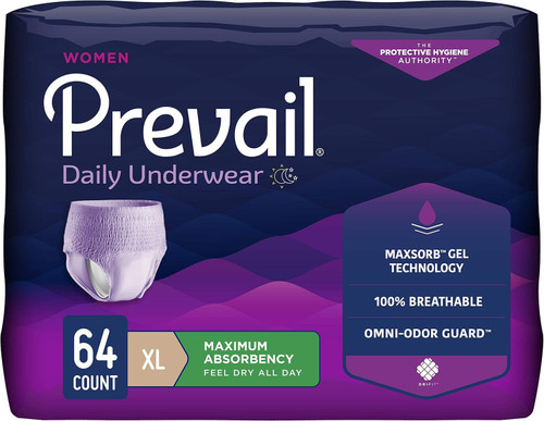 Prevail Proven X-Large Pull-Up Womens Incontinence Protective, 64 ct