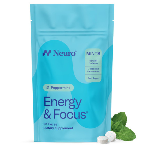 Neuro Energy & Focus Mints, Peppermint, 90 Count