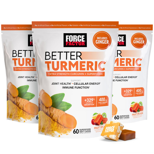 Force Factor Better Turmeric Supplement, Extra Strength Joint Support