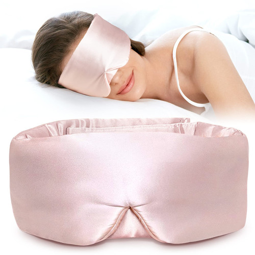 LitBear Silk Sleep Mask for Side Sleeper, Eye Mask Sleeping for Women Men