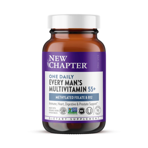 New Chapter Every Man's One Daily 55+ Multivitamin, 96 Tablets
