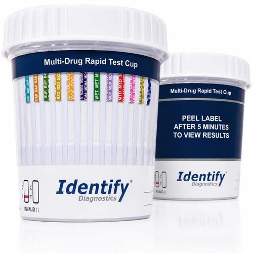 Identify Diagnostics 12 Panel Urine Drug Test Cup Kit - 10 Pack