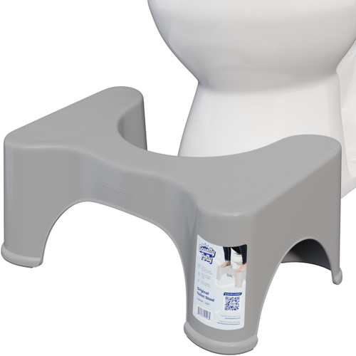 Squatty Potty Original Bathroom Toilet Stool 9 Inches Tall - Gray