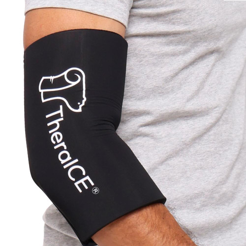 TheraICE Elbow Ice Pack Wrap, Tennis Elbow Compression Sleeve, Women & Men