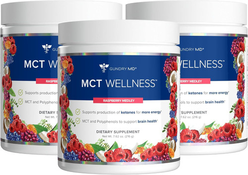 Gundry MD® MCT Wellness Powder, 90 Day Supply, Raspberry Medley