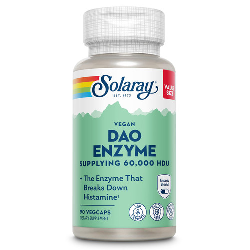 SOLARAY DAO Enzyme 60,000 HDU, 90 VegCaps