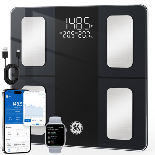 GE Smart Scale for Body Weight BMI Body Fat, Digital Bluetooth Scale 400lb