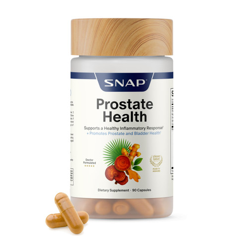 Snap Supplements Prostate Health Supplements for Men, 90 Vegan Capsules