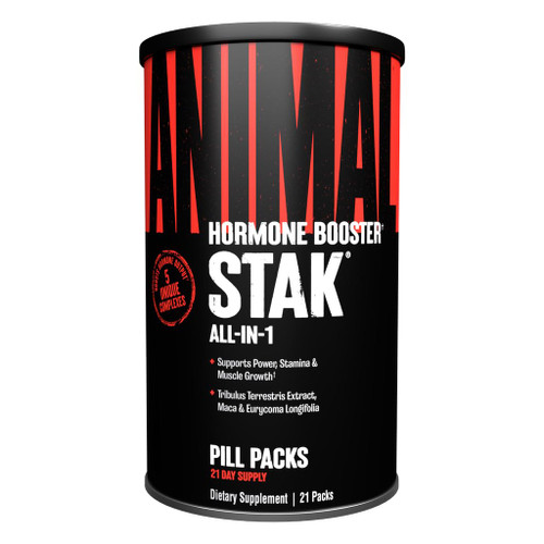 Animal Stak Natural Testosterone Hormone Booster Supplement | 21 Pill Packs