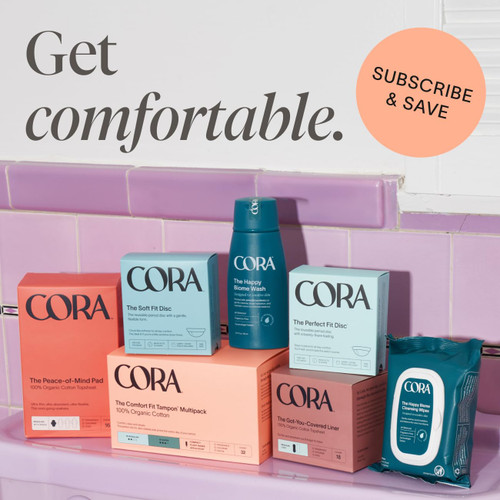 Cora Organic Cotton Tampons (72 Super Tampons)