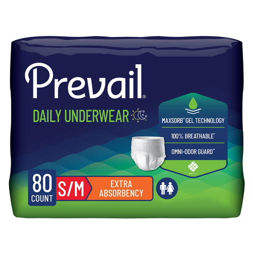 Prevail Daily Underwear, Medium, 80 ct