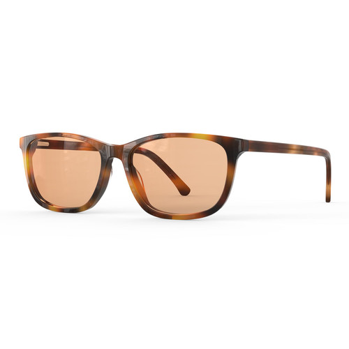 Bloomoak Rose Migraine Glasses, FL-Flex Light Sensitivity Relief Glasses for Fluorescent LED Glare, Photophobia, Eye Strain (Migraine glasses, Cinnamon Rose - 70% - Light Havana Tortoise(for Outdoor))