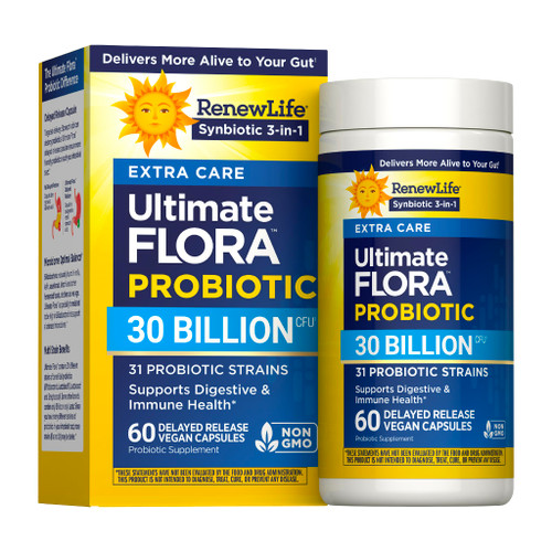 RenewLife Extra Care Ultimate FLORA Probiotic, 60 capsules