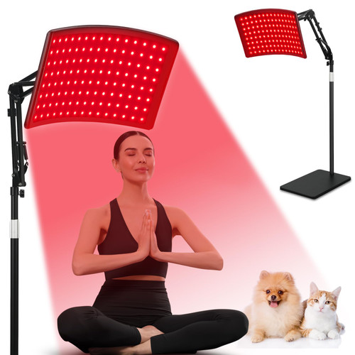 Viconor Red Light Therapy for Face and Body, Red Infrared Light Therapy Lamp with Stand Led 660nm & 850nm Infrared Light Device for Body