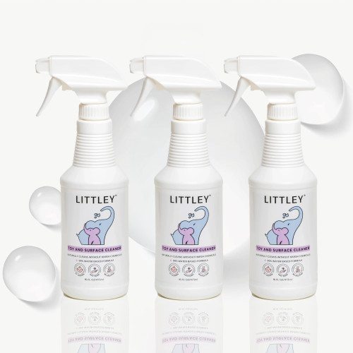 Littley Toy & Surface Cleaner | 3 Pack | Alcohol-Free HOCl Spray | 16 oz