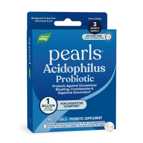Nature's Way Probiotic Pearls Acidophilus Softgels, 1 Billion CFU, 90 ct