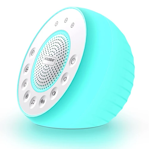HOUSBAY Glows Sound Machine White Noise for Sleep, Colored Night Light