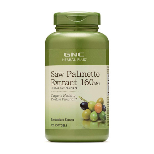 GNC Herbal Saw Palmetto Extract 160mg Supplement, 200 Servings