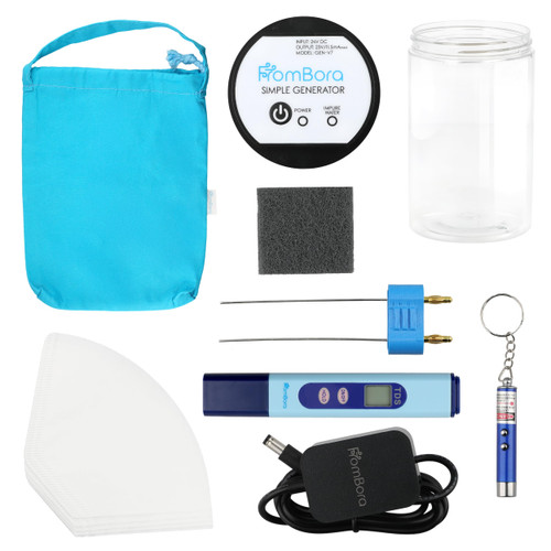 FromBora Colloidal Silver Generator Kit – 99.99% Pure Silver Wire, TDS Meter, Laser, Jar & Travel Bag – Constant Current Machine for True Nano Particles at Home