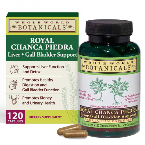 Whole World Botanicals Royal Chanca Piedra Herbal Supplement – Traditional Amazon Herb (120 Vegan Capsules, Liver Vegan Capsules)
