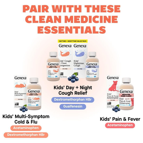Genexa Kids' Cold Crush | Multi-Symptom Cough & Cold Relief for Children | Delicious Organic Acai Berry Flavor | Certified Organic & Non-GMO | Homeopathic Remedy Made Clean | 180 Chewable Tablets