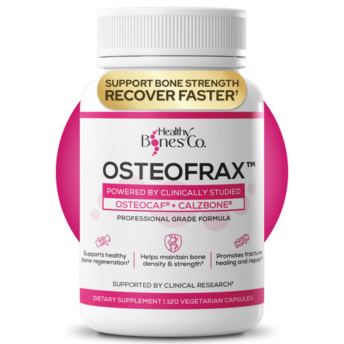 Healthy Bones Co. OsteoFrax™, Bone Health Supplements Women, Calcium D3 K2
