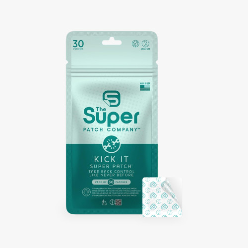 Super Patch Kick It Willpower Support Patches for Healthy Habits, 30 Count