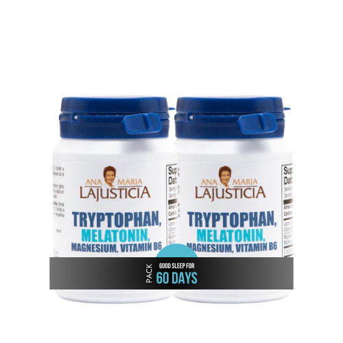 ANA MARIA LAJUSTICIA TRYPTOPHAN,MELATONIN, Magnesium,Vitamin B6-60TABS (2)