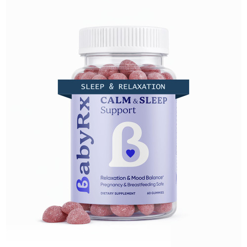 BabyRx Calm & Sleep Support - Magnesium Glycinate Gummies, Women's Supplement to Support Natural Relaxation, Calm, Sleep, Mood Balance and Energy