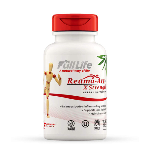 Full Life Reuma Art X Strength – 400 mg Herbal Supplements - Providing Strength and Relief – Supports Joint Pain – 90 Veggie Capsules