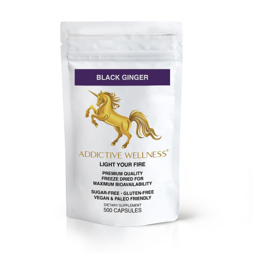 Addictive Wellness Black Ginger Capsules, Kaempferia Parviflora, 500ct