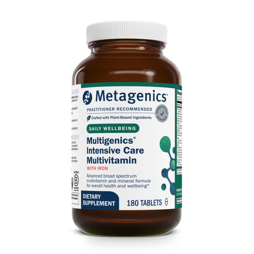 Metagenics Multigenics Intensive Care Multivitamin with Iron, 180 Tablets