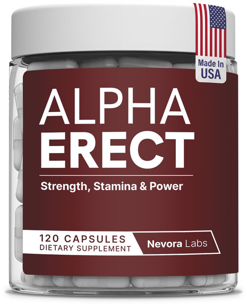 Alpha Male Enhancing Supplement, Size, Strength & Stamina, 120 Capsules
