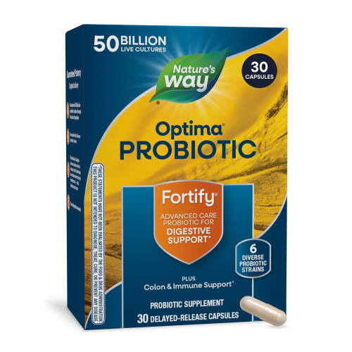 Nature's Way Fortify Optima Adult 50 Billion Probiotic, 7 Strains, 30 ct