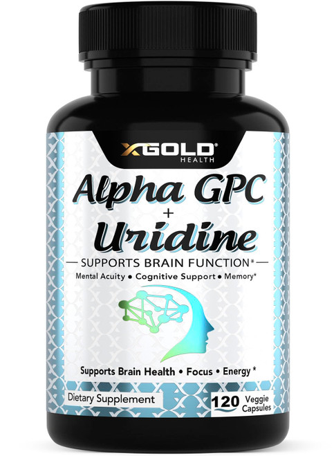 X Gold Health Alpha GPC + Uridine 900mg Powerful Nootropic