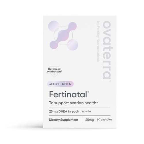 Fertinatal Micronized DHEA Female Natural Plant-Based Fertility Supplement 90-25mg Capsules - 28 Day Supply