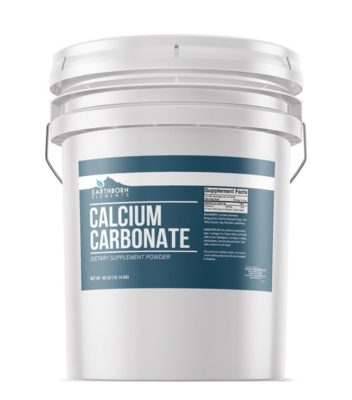 Calcium Carbonate Powder 5 Gallon Bucket, Limestone Powder, Toothpaste Additive (640 Ounce)