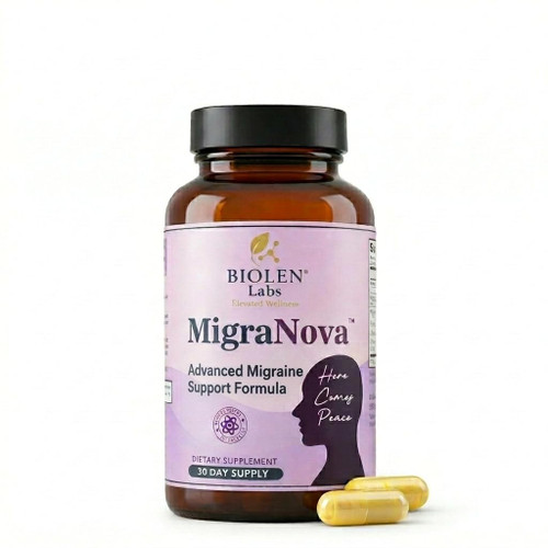 MigraNova Migraine Relief & Daily Prevention Supplement,120 Capsules