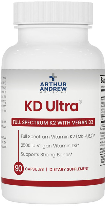 Arthur Andrew Medical, KD Ultra, Full Spectrum K2 & D3, 90 Capsules