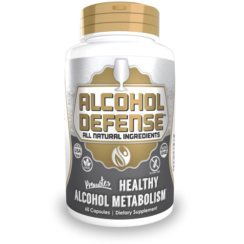 Alcohol Defense Capsules | 60 Count | Promotes Healthy Alcohol Metabolism | Contains Dihydromyricetin, Ginger Extract