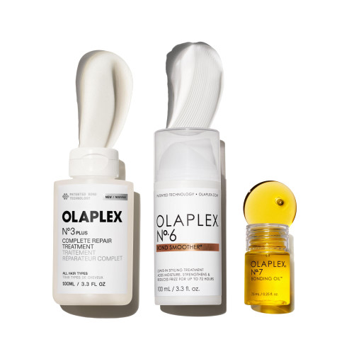 OLAPLEX Treat & Shine Hair Repair Set | N°.3PLUS, N°.6 & N°.7