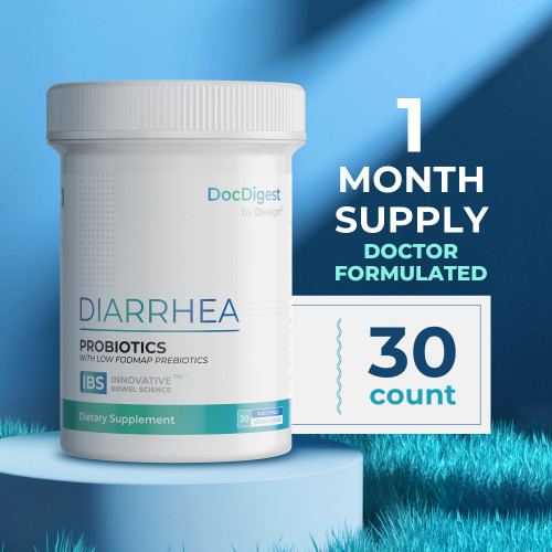 IBS Anti Diarrhea Probiotic for Diarrhea Relief and IBS-D - Clinically Studied Antidiarrheal Pills for Long-Term Comfort - Diarrhea Medication for Adults - Specialized IBS Supplement and Medicine