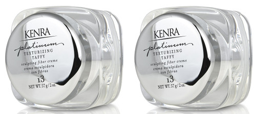 Kenra Platinum Texturizing Taffy 13 | Styling Fiber Crème | Medium Hold |Defines, Details, & Smooths Styles |Superior Control for Sculpting Short & Long Hairstyles |All Hair Types | 2 fl. Oz (2-Pack)