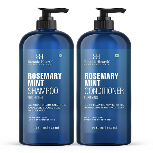 Botanic Hearth Rosemary Mint Shampoo and Conditioner Set - 16 fl oz Each