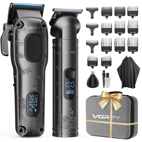 VGRPRO Hair Clippers for Men Professional, Cordless Clipper and Trimmer Set