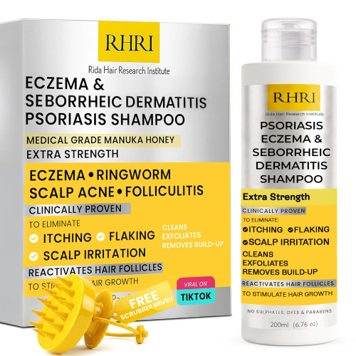 RHRI Psoriasis Shampoo with Salicylic Acid 3% for Seborrheic Dermatitis