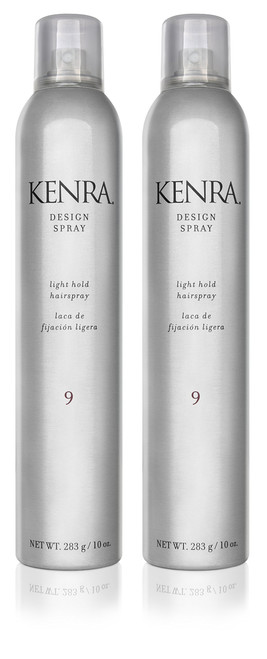 Kenra Professional Design Spray 9 | Light Hold Hairspray | Tames Frizz & Flyaways | Lightweight, Brushable Formula | All Hair Types | 10 oz (2-Pack)